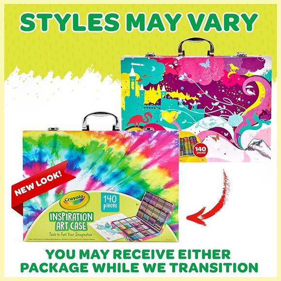 Crayola Inspiration Art Case Coloring Set - Tie-Dye (140ct) Art Set For Kids - Picture 6 of 6